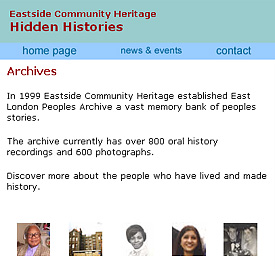 East London Peoples Archive (Hidden Histories)